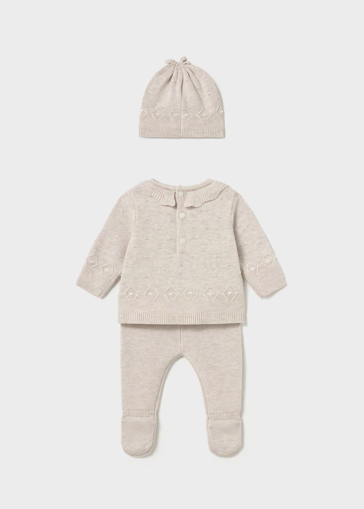 Mayoral Usa Inc Newborn 3-Piece Knit Set with Hat - Little Miss Muffin Children & Home