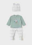 Mayoral Usa Inc Mayoral 3-Piece Set with Hat in Jade - Little Miss Muffin Children & Home
