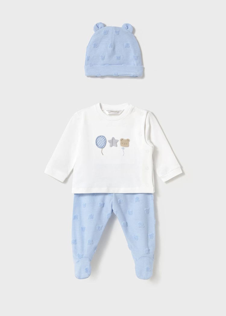 Mayoral Usa Inc Mayoral 3-Piece Set with Hat in Sky - Little Miss Muffin Children & Home