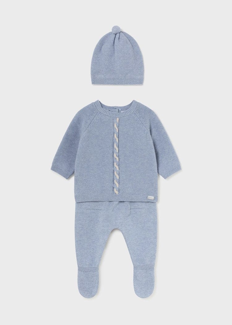 Mayoral Usa Inc Mayoral 3-Piece Leg Warmer & Hat Set in Blue - Little Miss Muffin Children & Home