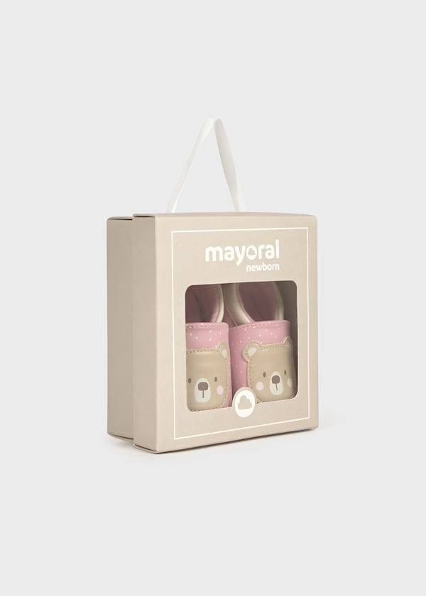 pink baby shoes