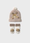 Mayoral Usa Inc Newborn Bear Hat & Mittens/Socks Set - Little Miss Muffin Children & Home