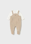 Mayoral Usa Inc Newborn Corduroy Footed One Piece in Cereal - Little Miss Muffin Children & Home