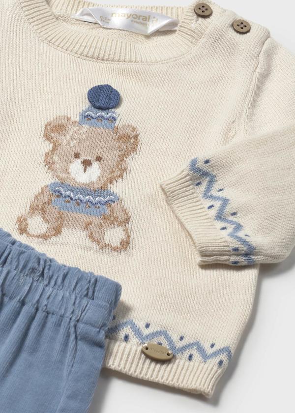 Mayoral Usa Inc 2 Piece Newborn Sweater & Pants Set - Little Miss Muffin Children & Home