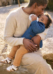 Mayoral Usa Inc Newborn Ribbed Knit Pants in Amber - Little Miss Muffin Children & Home