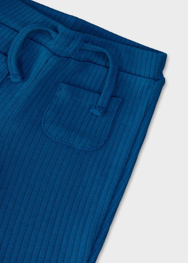 Mayoral Usa Inc Newborn Ribbed Knit Pants in Arctic Blue - Little Miss Muffin Children & Home