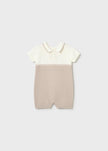 Mayoral Usa Inc Newborn Knit Romper in Mole - Little Miss Muffin Children & Home
