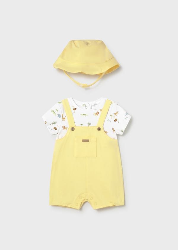 Mayoral Usa Inc Newborn Romper with Hat Set - Little Miss Muffin Children & Home