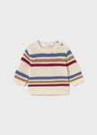 Mayoral Usa Inc Newborn Soft Knit Sweater in Pottery Stripe - Little Miss Muffin Children & Home