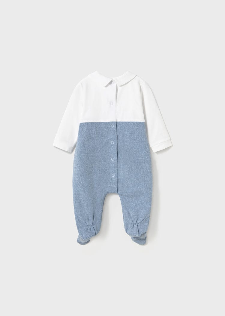 Mayoral Usa Inc Mayoral Dressy Collared Long Romper - Little Miss Muffin Children & Home