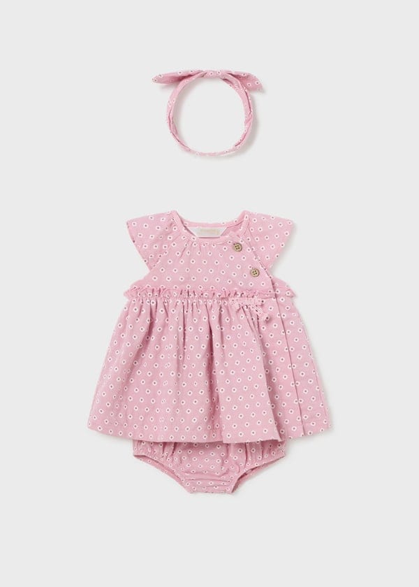 Mayoral Usa Inc Mayoral Baby Girls Dress with Bloomers & Headband - Little Miss Muffin Children & Home