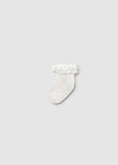 Mayoral Usa Inc Mayoral Lace Trimmed Dressy Infant Socks in Natural - Little Miss Muffin Children & Home