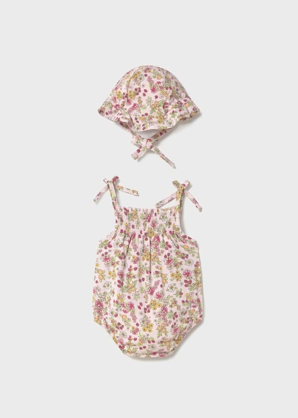 Mayoral Usa Inc Mayoral Smocked Sunsuit & Hat Set - Little Miss Muffin Children & Home