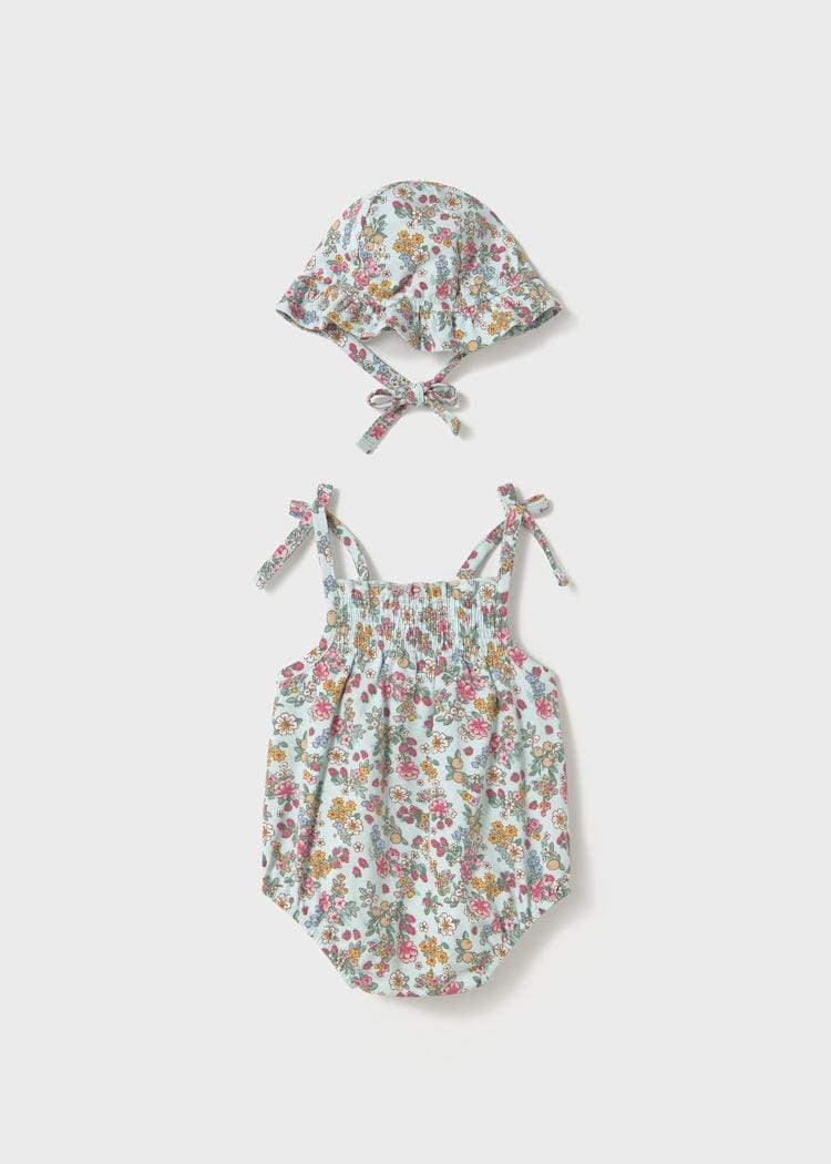 Mayoral Usa Inc Mayoral Smocked Sunsuit & Hat Set - Little Miss Muffin Children & Home