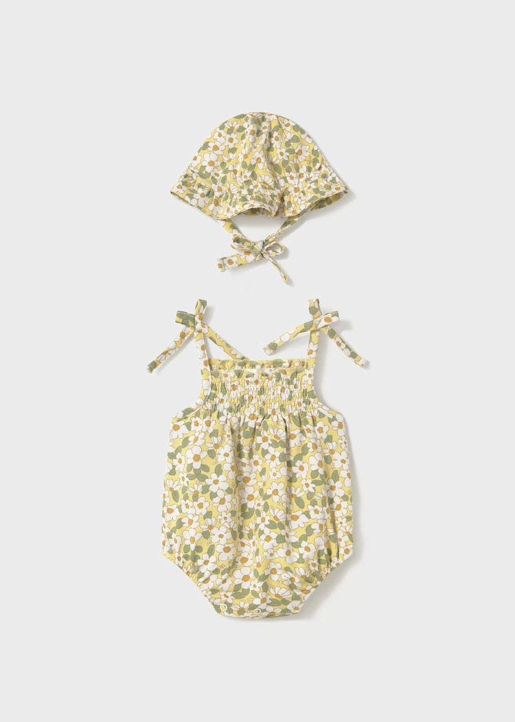 Mayoral Usa Inc Mayoral Smocked Sunsuit & Hat Set - Little Miss Muffin Children & Home
