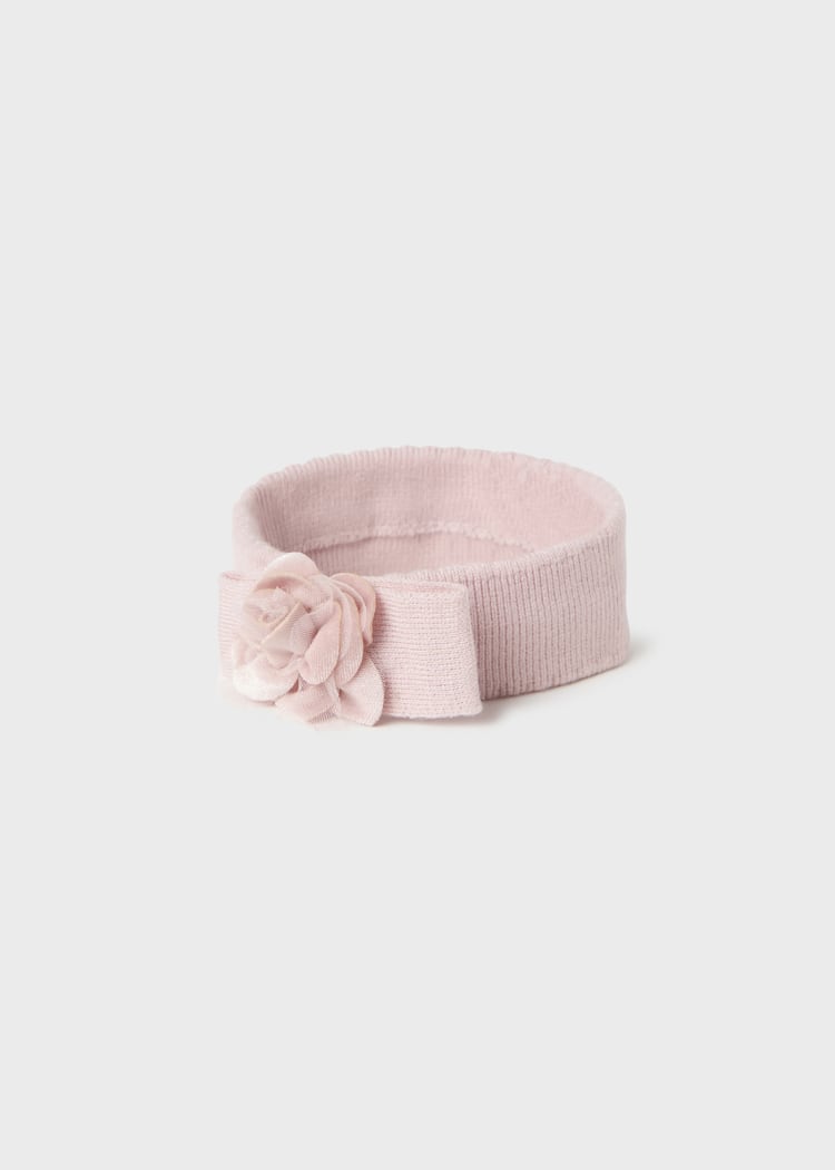 Mayoral Usa Inc Mayoral Floral Headband for Baby in Blush - Little Miss Muffin Children & Home
