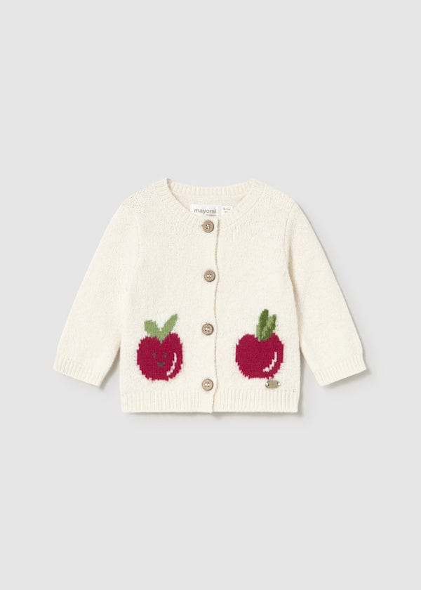 Mayoral Usa Inc Newborn Knit Cardigan in Ceramic - Little Miss Muffin Children & Home
