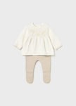 Mayoral Usa Inc Newborn 2 Piece Pants Set in Soy - Little Miss Muffin Children & Home