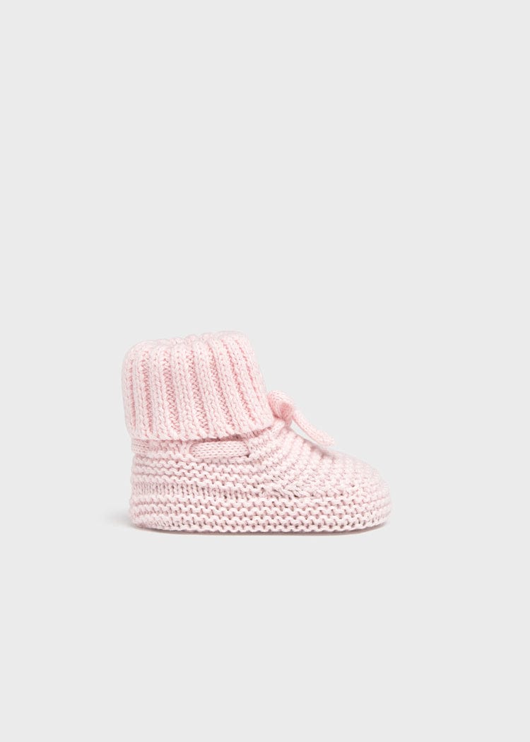 Mayoral Usa Inc Knit Booties in Quartz Crystal - Little Miss Muffin Children & Home