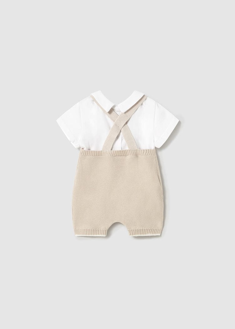 Mayoral Usa Inc Mayoral Knit Overall Set in Stone - Little Miss Muffin Children & Home