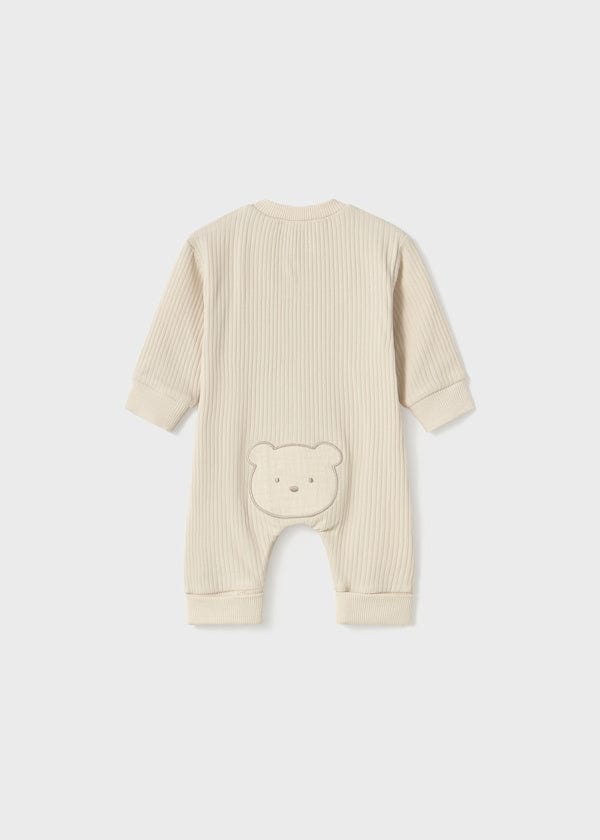 Mayoral Usa Inc Mayoral Newborn Long Button Front Onesie with Bear Design - Little Miss Muffin Children & Home