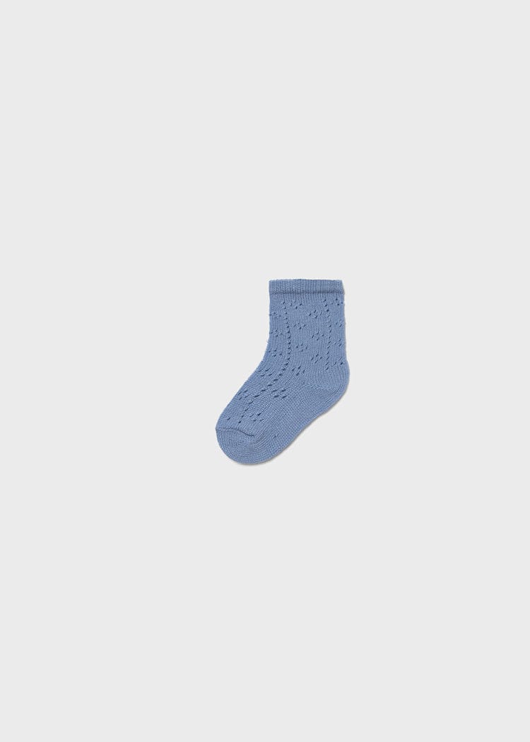 Mayoral Usa Inc Mayoral Newborn Openwork Socks in Riviera - Little Miss Muffin Children & Home