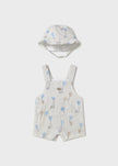 Mayoral Usa Inc Mayoral Overalls & Hat Set in Sky - Little Miss Muffin Children & Home