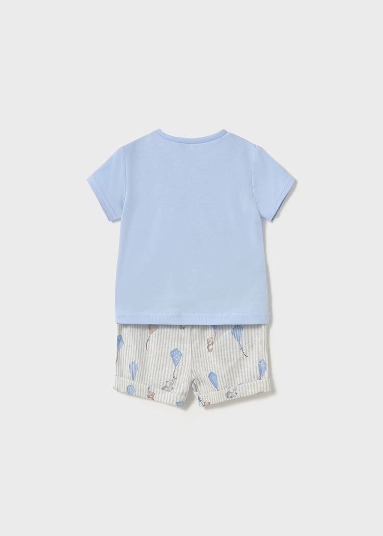Mayoral Usa Inc Mayoral Printed Shorts Set in Sky - Little Miss Muffin Children & Home
