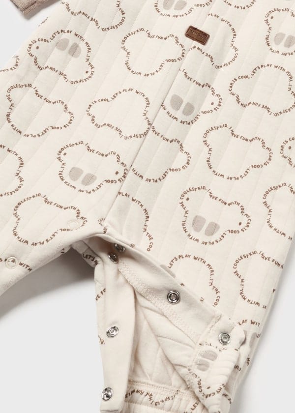 Mayoral Usa Inc Mayora Quilted One-Piece in Heather Tiramisu - Little Miss Muffin Children & Home