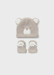Mayoral Usa Inc Mayoral Teddy Hat & Socks Set for Baby in Sesame - Little Miss Muffin Children & Home