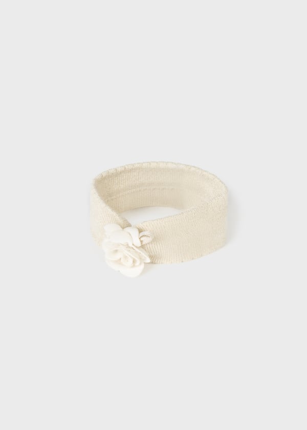 Mayoral Usa Inc Mayoral Knit Headband with Floral Applique - Little Miss Muffin Children & Home