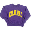 Women's Lulu Mac Purple/Yellow Embroidered Logo Sweatshirt