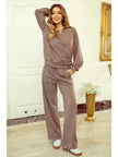 two piece outfit wide leg pants set