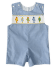 Lulu Bebe Lulu Bebe Fish Smocked Pete Shortall - Little Miss Muffin Children & Home