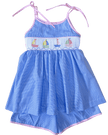 Lulu Bebe Lulu Bebe Sailboat Smocked Joice Dress - Little Miss Muffin Children & Home