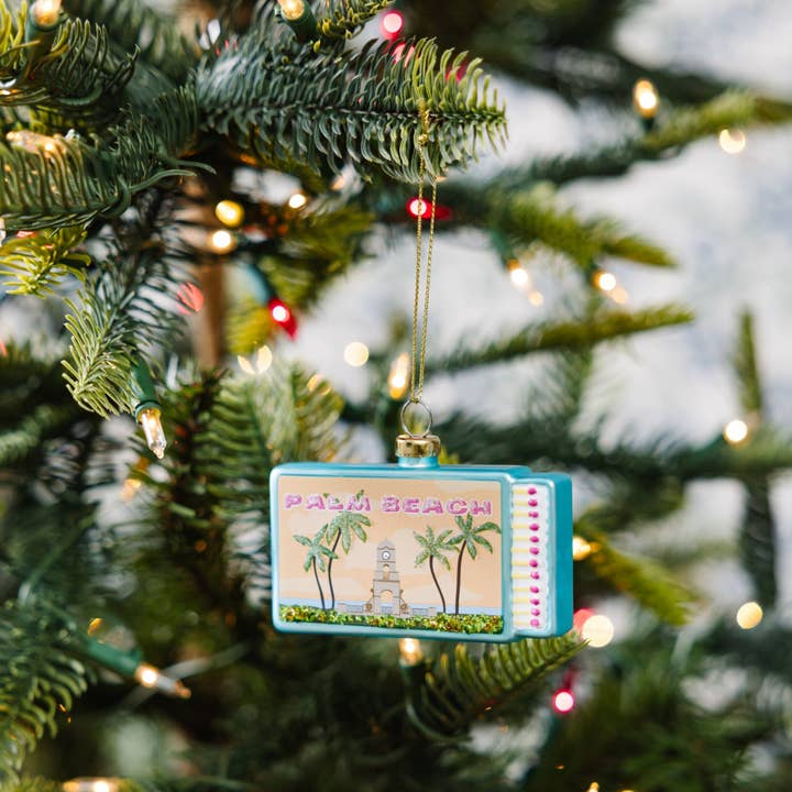 palm beach christmas ornament
