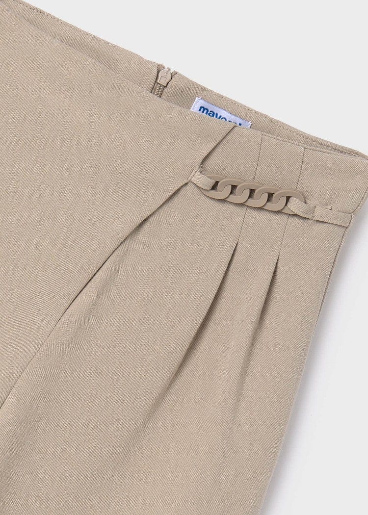 Mayoral Usa Inc Mayoral Wide Leg Pants with Chain with Chain Detail in Sepia - Little Miss Muffin Children & Home