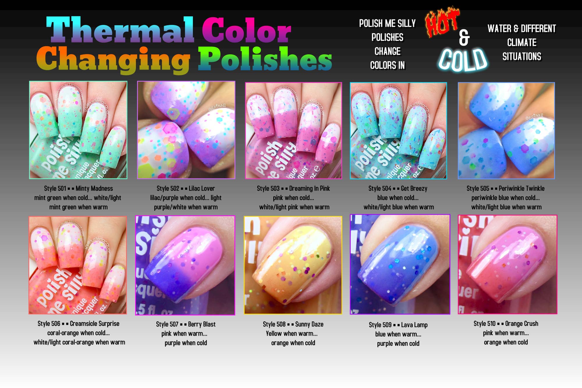 Periwinkle Twinkle - Thermal Nail Polish