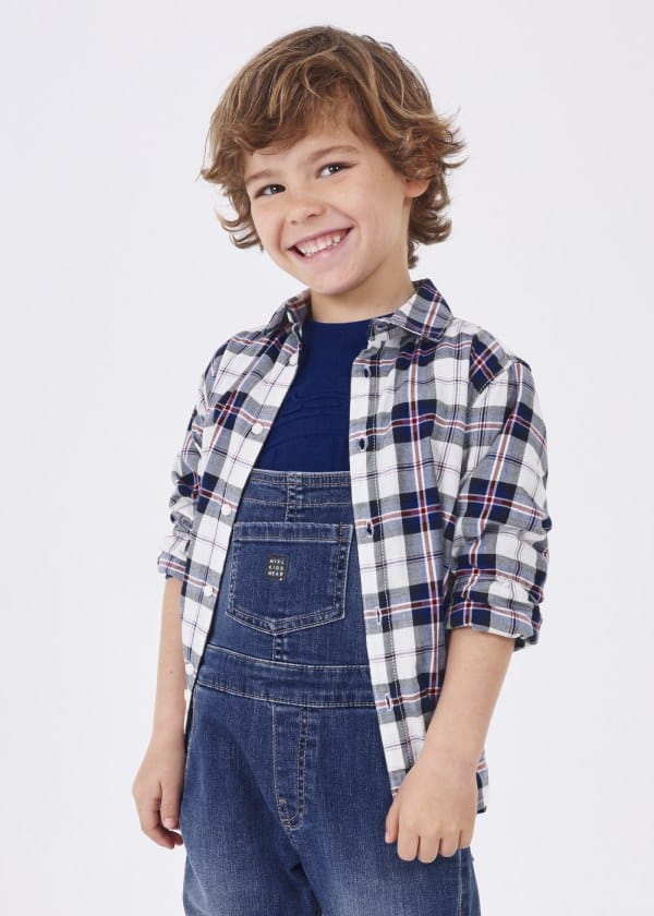 Mayoral Usa Inc Mayoral Long Sleeve Plaid Shirt - Little Miss Muffin Children & Home