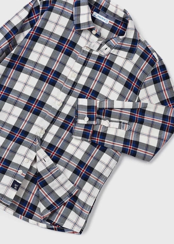 Mayoral Usa Inc Mayoral Long Sleeve Plaid Shirt - Little Miss Muffin Children & Home