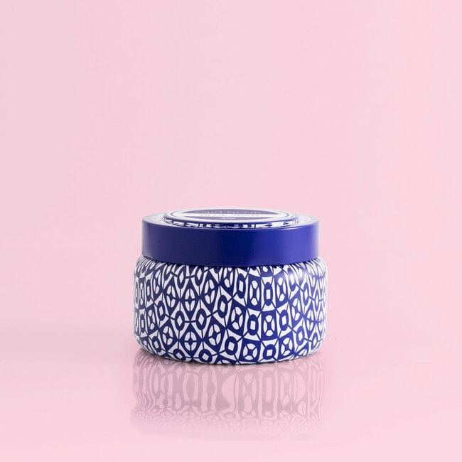 Capri Blue Capri Blue Printed Travel Tin Candle, Blue Jean (8.5oz) - Little Miss Muffin Children & Home