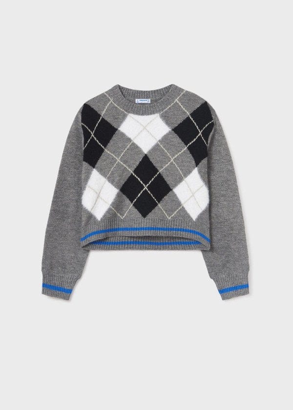 Mayoral Usa Inc Mayoral Argyle Knit Sweater for Tween Girl - Little Miss Muffin Children & Home