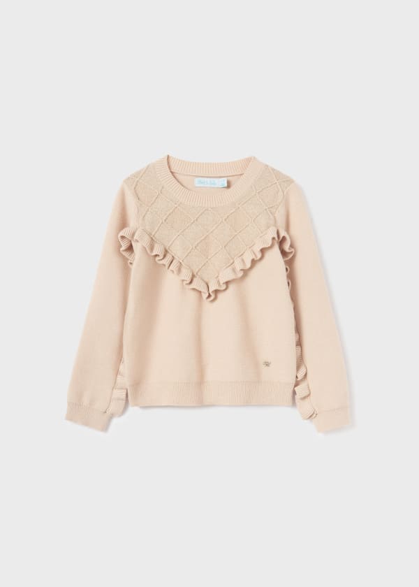 Abel & Lula Abel & Lula Ruffled Knit Sweater - Little Miss Muffin Children & Home