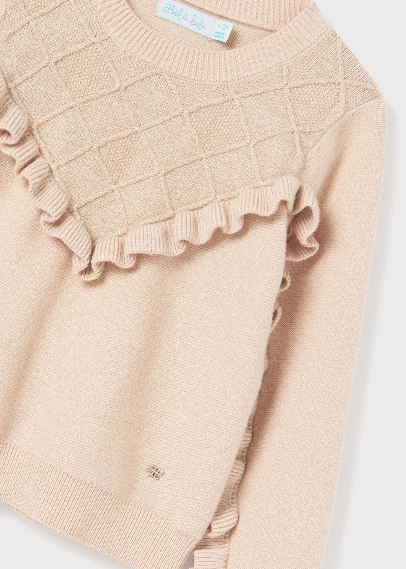 Abel & Lula Abel & Lula Ruffled Knit Sweater - Little Miss Muffin Children & Home