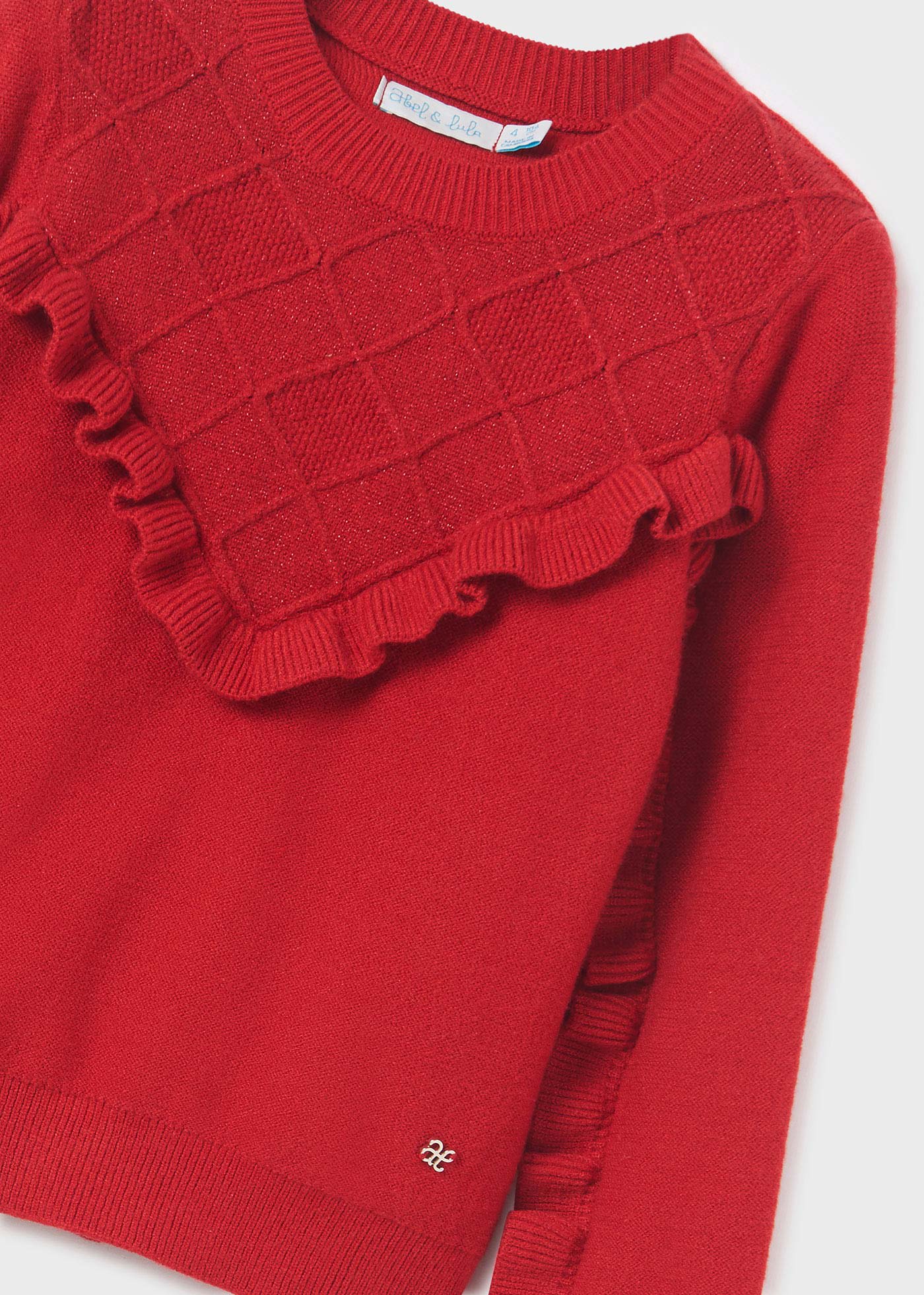 Abel & Lula Abel & Lula Ruffled Knit Sweater - Little Miss Muffin Children & Home