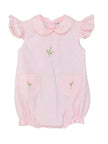 Lulu Bebe Lulu Bebe Ruth Flutter Sleeve Embroidered Bubble with Pockets - Little Miss Muffin Children & Home