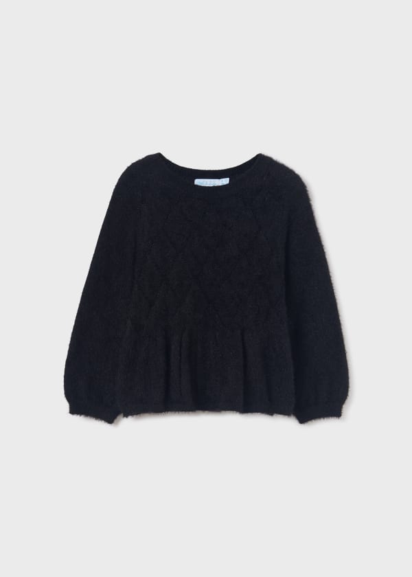 Abel & Lula Abel & Lula Shimmery Faux Fur Sweater - Little Miss Muffin Children & Home