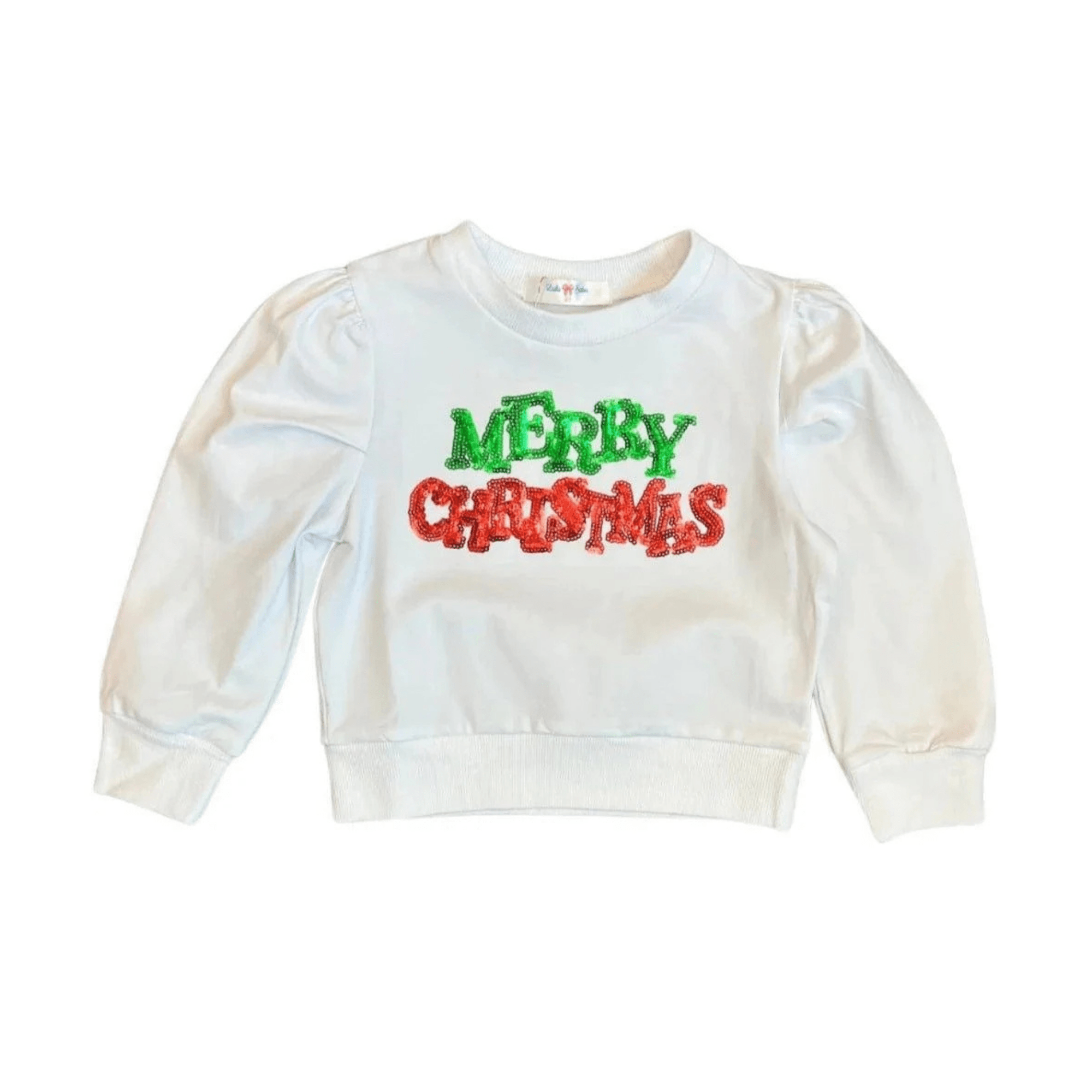 shiny merry christmas top