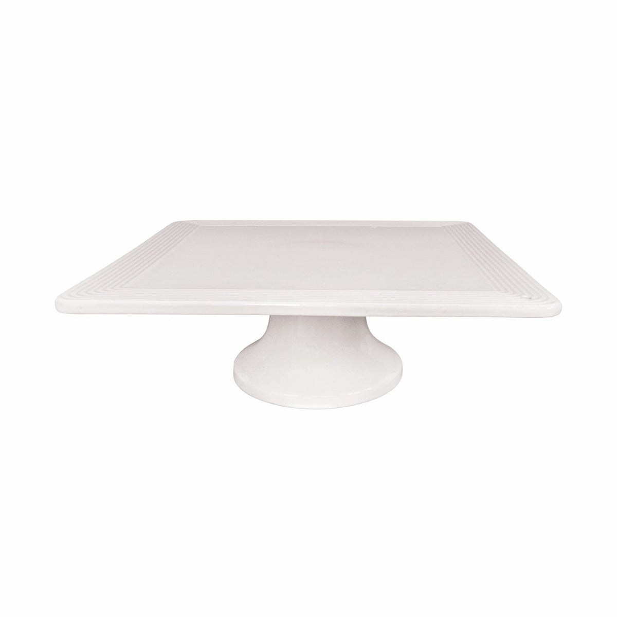 Nora Fleming Nora Fleming Pinstripes Square Pedestal Serving Dish - Little Miss Muffin Children & Home