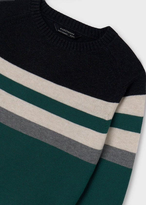 Mayoral Usa Inc Mayoral Striped Sweater in Evergreen for Boys - Little Miss Muffin Children & Home